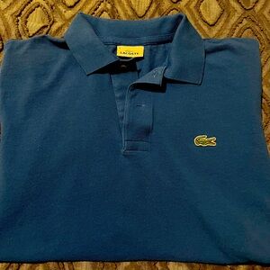 Lacoste polo. Men’s size 5/large. Blue.